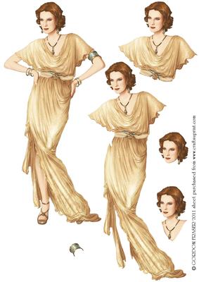 Art Deco Lady Elise (retro) Decoupage Sheet