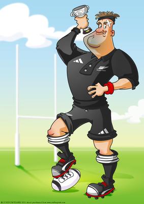 All in Black Rugby Dude A4