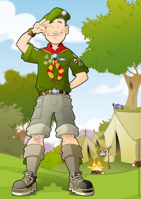 Cub/scout Dude (red & Yellow) A4