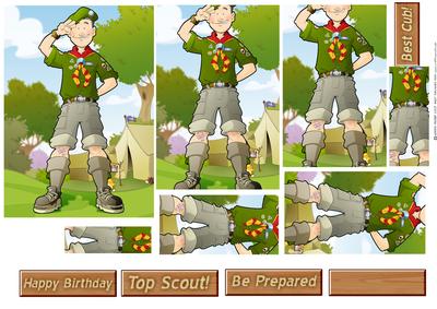 Cub/scout Dude (red & Yellow) Pyramid