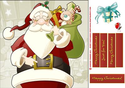 Santa Dude Ii 8x8 Card