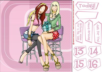 Teen Friends/daughter/sister 8x8 Card