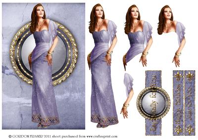 Art Deco Lady Pearl (lilac)