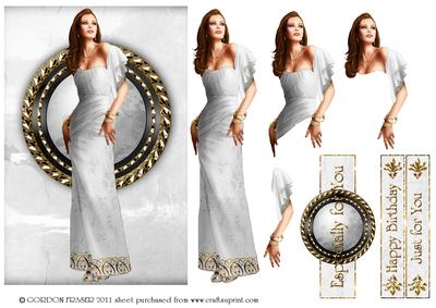 Art Deco Lady Pearl (white)