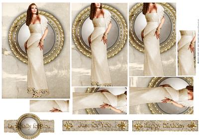 Art Deco Lady Pearl (cream) Pyramid