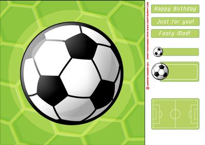 Football Black 8x8 Card
