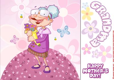 Mothers Day Grandma 8x8 Quick Card
