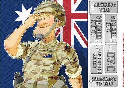 Australian Army Dude 8x8 Quick Card
