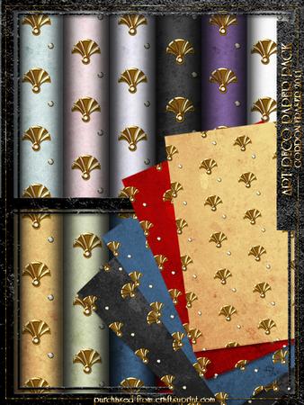Art Deco Diamonds and Pearls Paper Kit