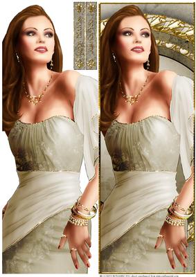 Art Deco Lady Pearl Large Dl (silver)