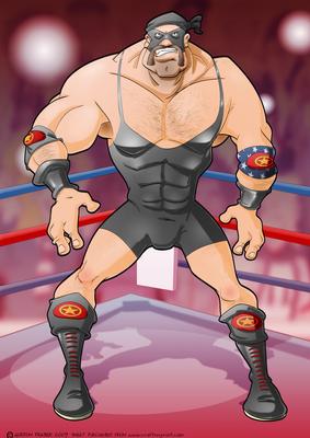 Wrestler Dude (black) A4