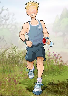 Jogger Dude (blue) A4