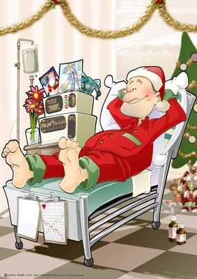 Get Well Soon Dude Ii Christmas A4