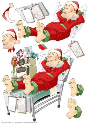 Get Well Soon Dude Ii Christmas Decoupage Sheet
