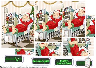Get Well Soon Dude Ii Christmas Pyramid