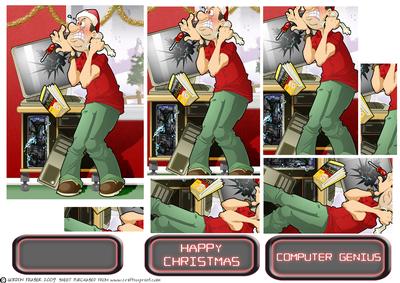 P.c. Repair Dude Christmas Pyramid