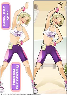 Get Fit Lady Large Dl