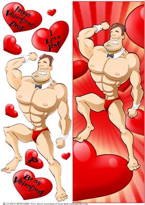 Valentines Day Dude Hunk Large Dl