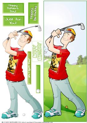 Golfer Dude Ii Large Dl