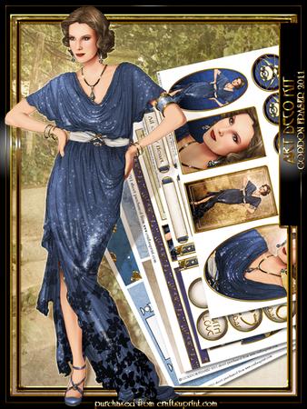 Art Deco Lady Elise Kit Blue