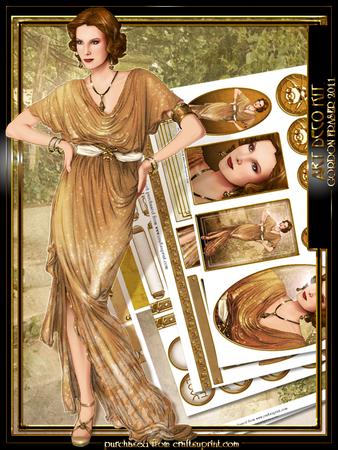 Art Deco Lady Elise Kit Gold