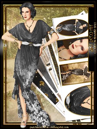Art Deco Lady Elise Kit Black