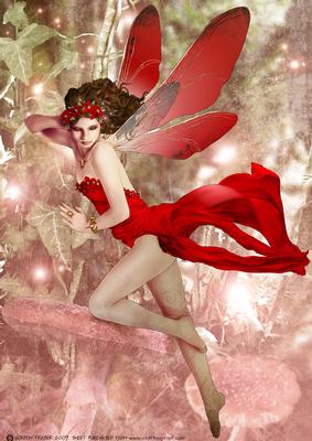 Forest Fairy Acantha Red A4