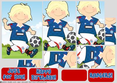 Mini Dude Footballer Blue and Red Pyramid