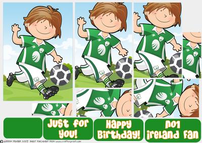 Mini Dude Footballer Ireland Strip Pyramid
