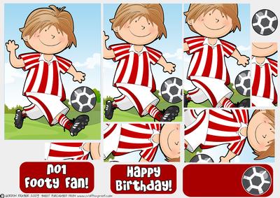 Mini Dude Footballer Red Strip Pyramid