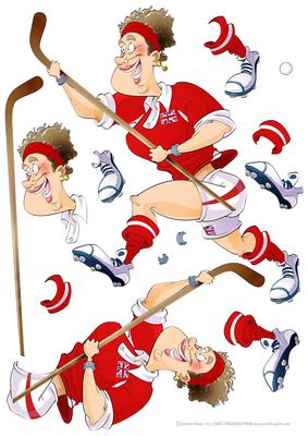 Anyone for Hockey Decoupage Sheet