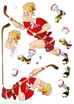 Anyone for Hockey England Decoupage Sheet