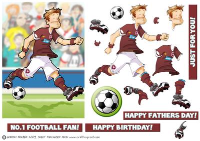 Football Dude Hearts