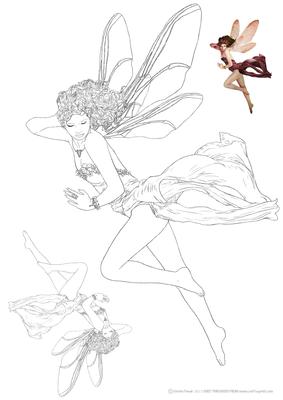 Forest Fairy Acantha Digi Stamp