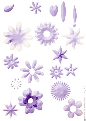 Shabby Chic Flower Petal Sets (lilac)