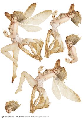 Forest Fairy Acantha Vintage Decoupage Sheet