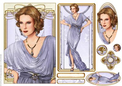 Art Deco Lady Elise Lilac Topper