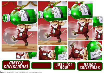Christmas Gin Mouse! Pyramid