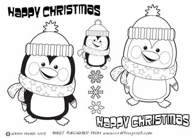 Cute Christmas Penguin Ted