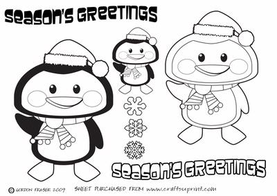 Cute Christmas Penguin Randalf
