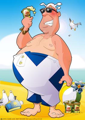 Scotland Beach Dude A4