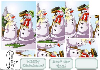 Sunny Snowmen Pyramid