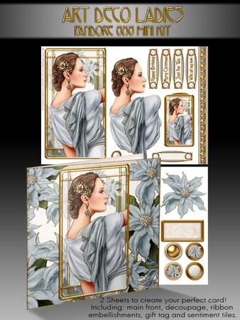 Art Deco Pandore (light Blue) 8x8 Mini Kit