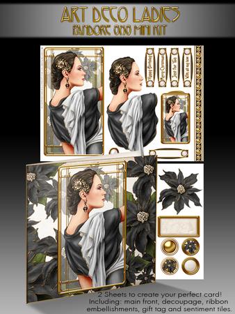 Art Deco Pandore (black) 8x8 Mini Kit