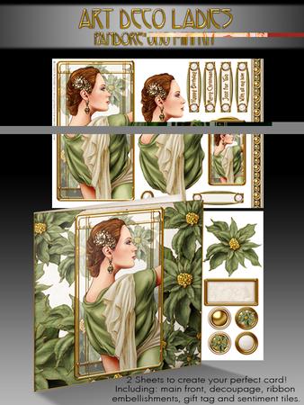 Art Deco Pandore (green) 8x8 Mini Kit