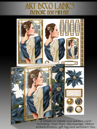 Art Deco Pandore (blue) 8x8 Mini Kit