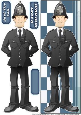 Policeman Dude Large Dl
