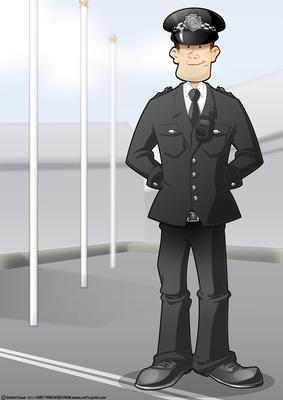 Police Officer Dude (passing Out Parade) A4