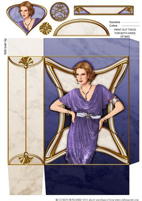 Deco Lady Elise Purple Gift Mini Bag