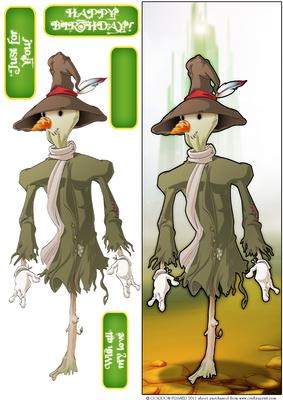Scarecrow Large Dl Quick Card